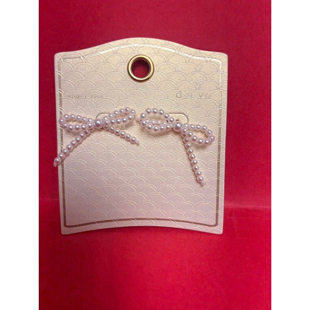 Pearl Bow Earrings NEW A New Day